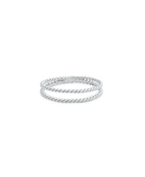 Assembled Ring, Ring silber, Produktfoto, Front View