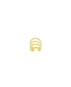 Boho Babe Ear Cuff, Ohrringe gold, Produktfoto, Back View