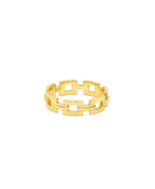 Chain Ring, Ring gold, Produktfoto