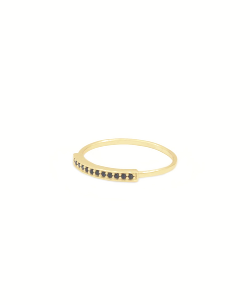 Naema Ring, Ring gold zirkonia, Produktfoto, Side View