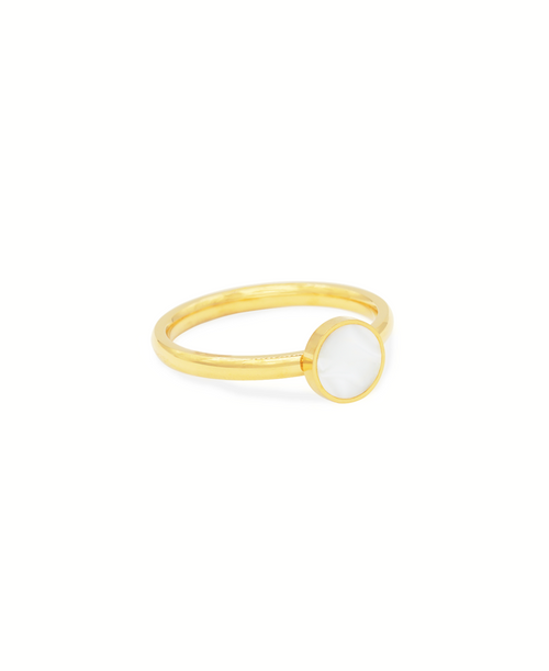 Pearl Essence Ring, Ring gold perle, Produktfoto, Side View