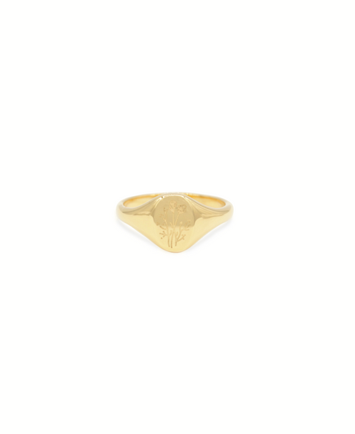 Blooming Ring, Ring gold, Produktfoto, Front View