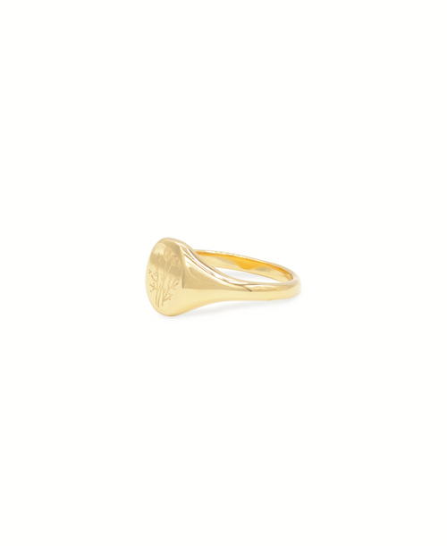 Blooming Ring, Ring gold, Produktfoto, Side View