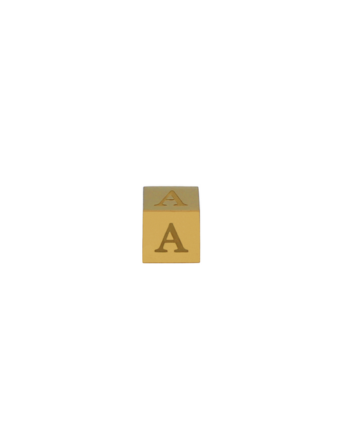 CUBIC LETTER CHARM - A 