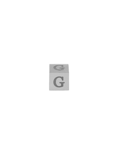 CUBIC LETTER CHARM - G 