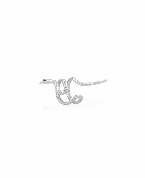 Dena Ear Cuff, Ohrringe silber, Produktfoto, Side View