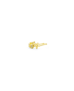 Flower Girl Ear Cuff, Ohrringe gold, Produktfoto, Side View