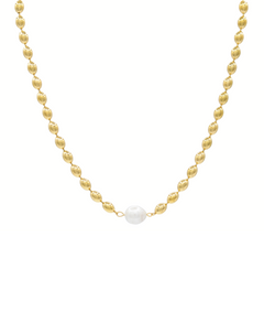 Gleam Kette, Halskette gold perle, Produktfoto