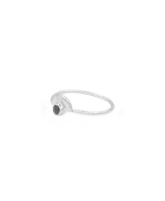 Half Moon Ring, Ring silber, Produktfoto, Side View