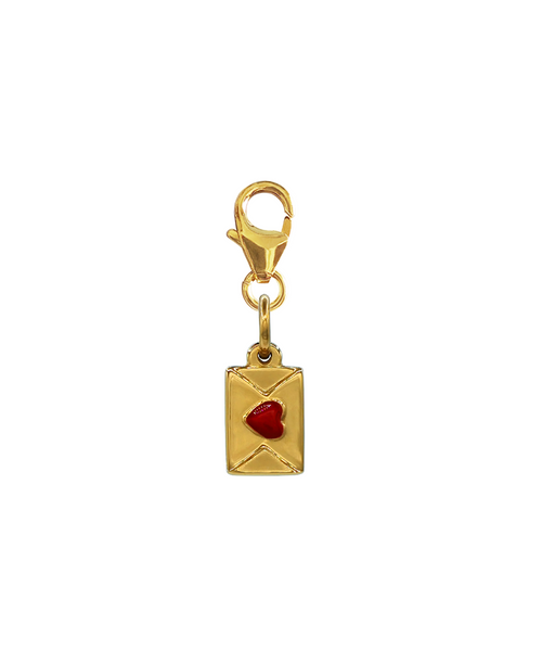 HEART MAIL SNAP CHARM