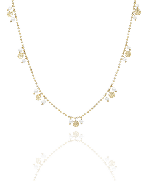 Frisky Kette, Halskette gold perle, Produktfoto