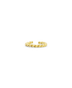 Baddie Ear Cuff, Ohrring gold, Produktfoto, Front View