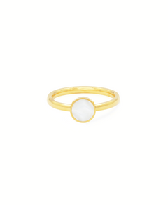 Pearl Essence Ring, Ring gold perle, Produktfoto, Front View