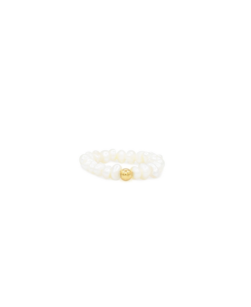 Puna Ring, Ring gold perle, Produktfoto, Front View