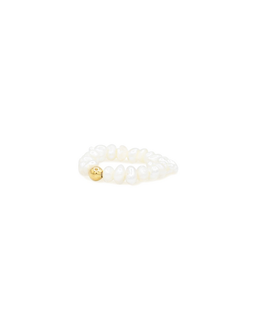 Puna Ring, Ring gold perle, Produktfoto, Side View
