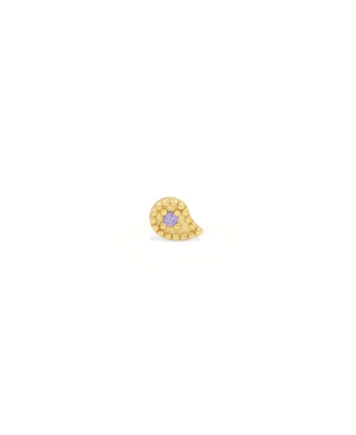 Shavon Piercing, Piercing lavendel/gold, Produktfoto, Front View