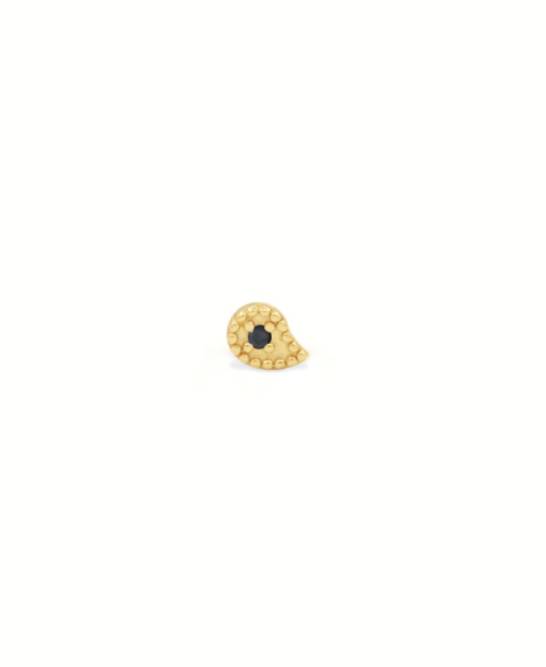 Shavon Piercing, Piercing schwarz/gold, Produktfoto, Front View