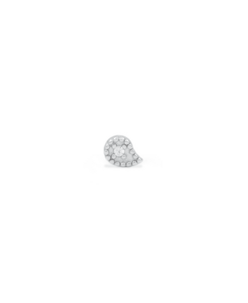 Shavon Piercing, Piercing weiß/silber, Produktfoto, Front View