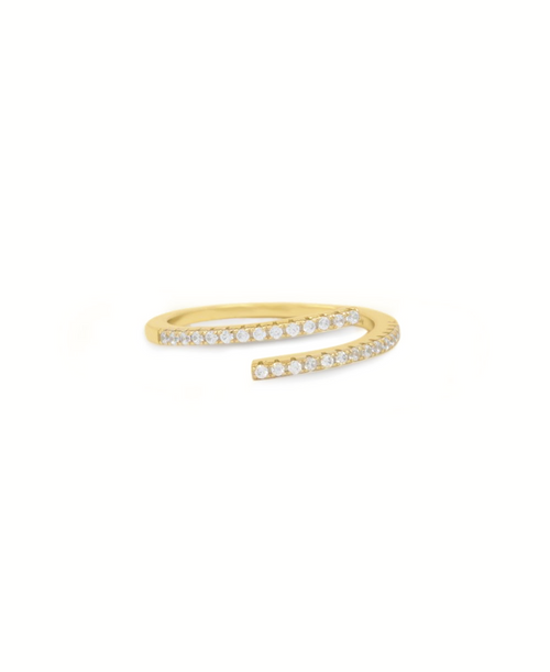 Star Struck Ring, Ring gold zirkonia, Produktfoto, Front View