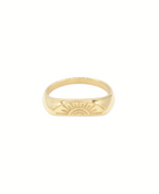 Tied Ring - Sun, Ring gold, Produktfoto, Front View