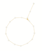 White Bubble Kette, Kette gold, Produktfoto